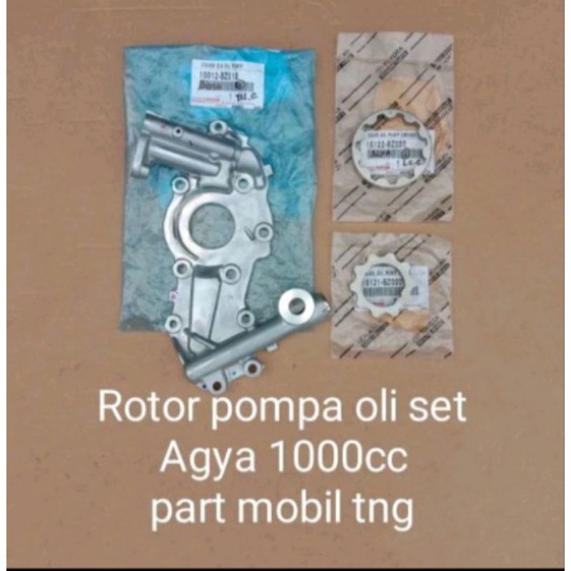 Pompa Oli Komplit Toyota Agya, Daihatsu Ayla 1000cc Asli Daihatsu