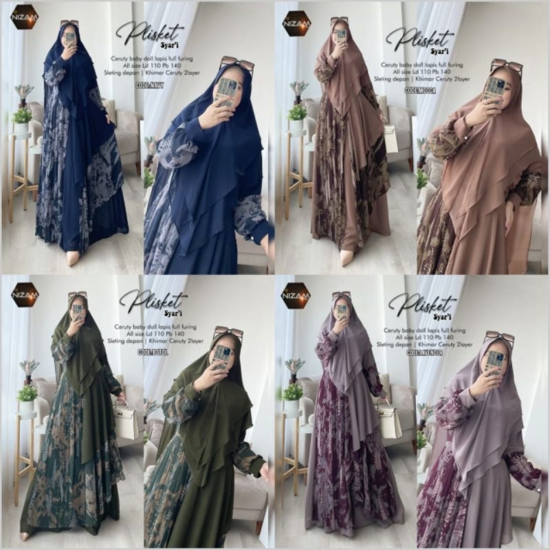 GAMIS PLISKET SYAR'I BY NIZAM