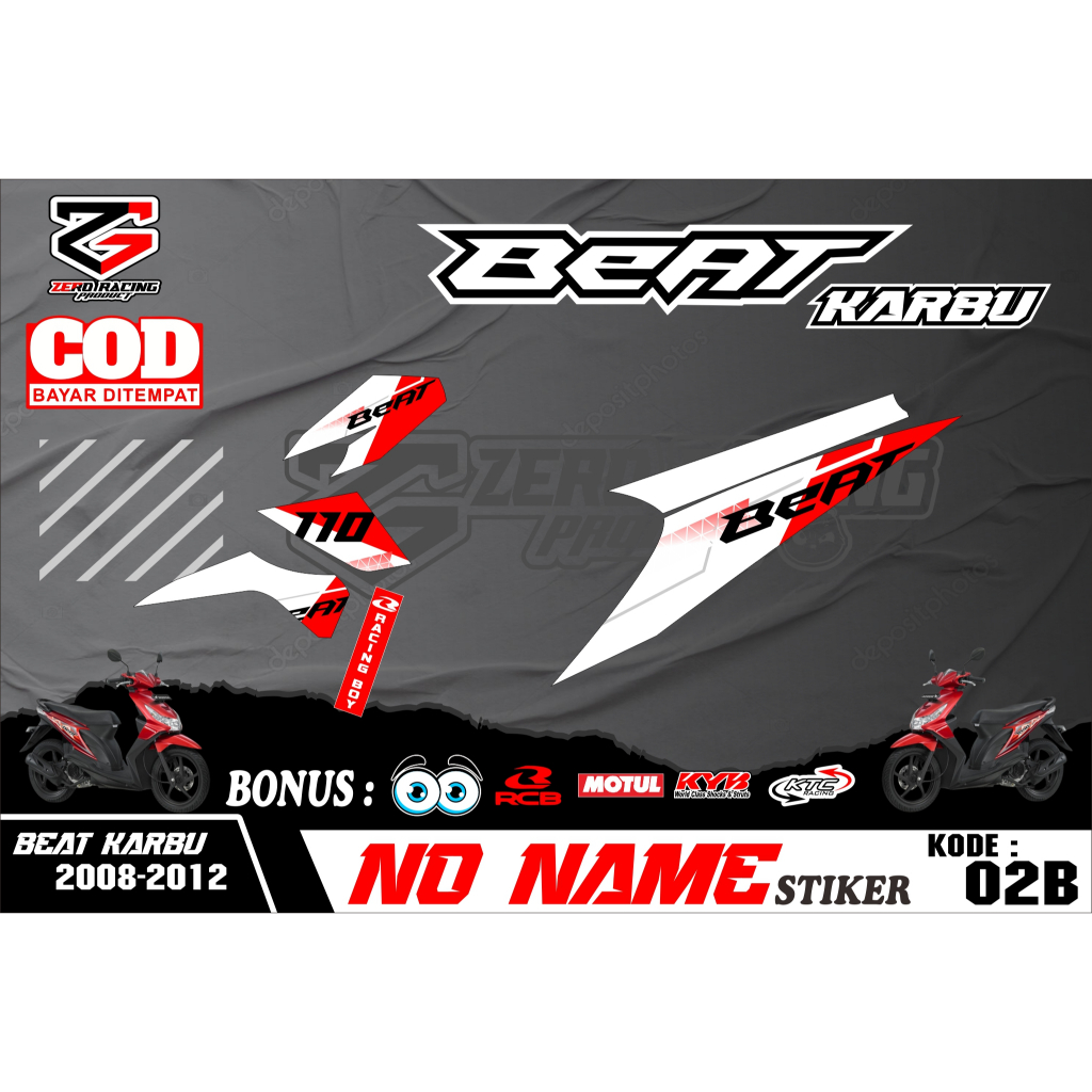 Striping beat karbu 2008 - 2012 striping road race keren simple