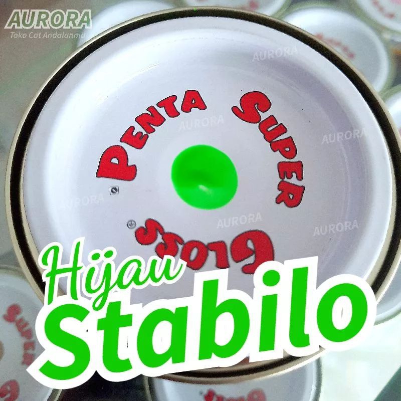 Cat Penta Super Gloss NC Light Green Fluorent Stabilo Hijau 200ml 200cc seperempat   | sepeda motor 