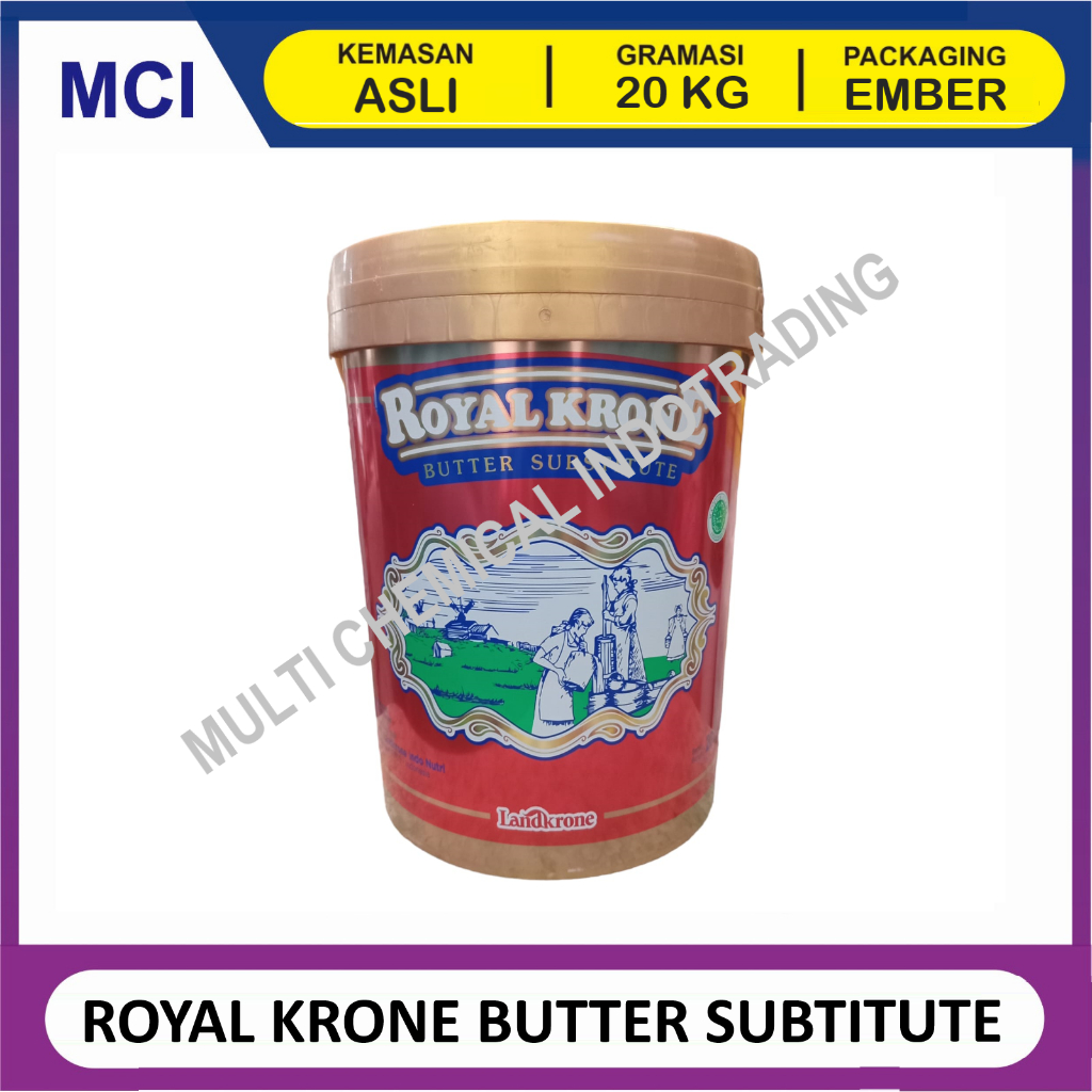 

ROYAL KRONE KRON MENTEGA BUTTER SUBTITUTE PENGGANTI MENTEGA 20 KG