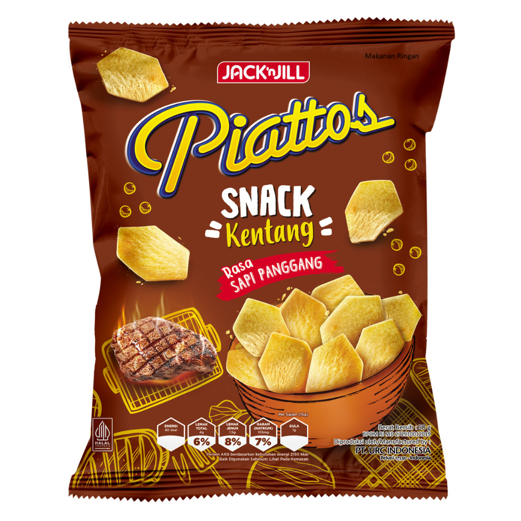 

Piattos Keripik Kentang Potato Chips 68 gram