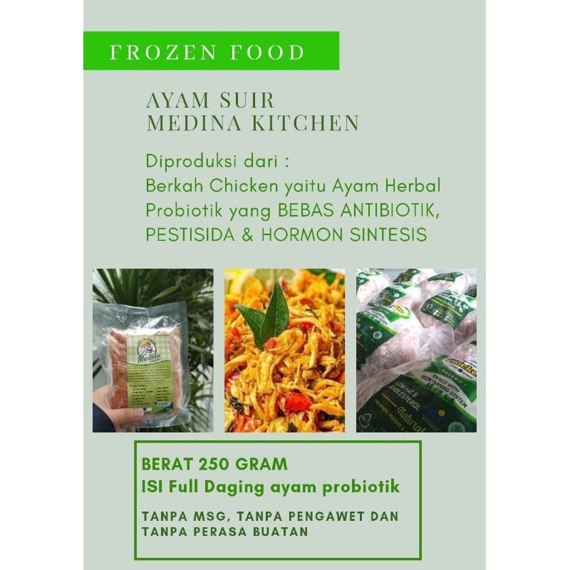 

Ayam/Suwir/Suir/NonMsg/Organik/Berkah/Sehat/Halal/Enak/Chicken/Frozen