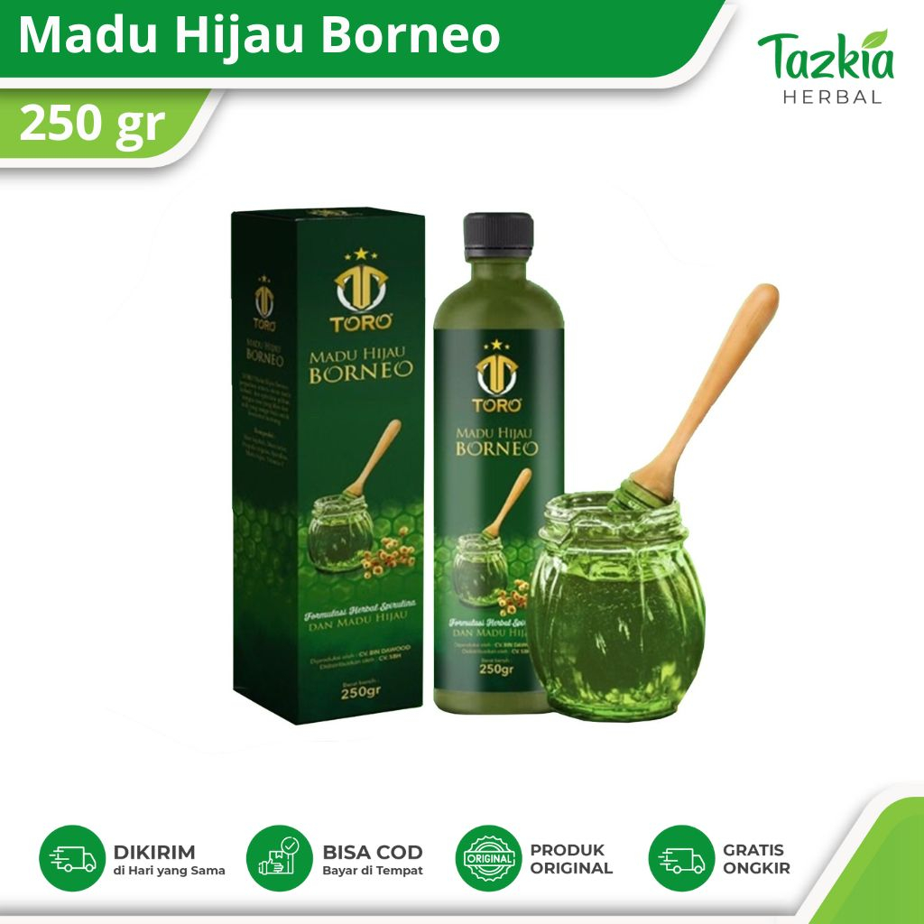 Madu Hijau Borneo untuk Lambung Extra Spirulina 250 gr