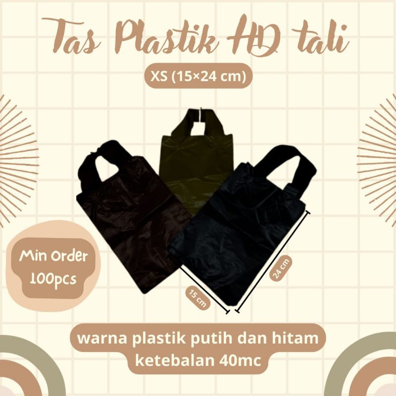 [MIN 100PCS] 15x24cm KANTONG PLASTIK PACKING HD TALI 15x24 + SABLON / ADA TALI / PLASTIK TOKO / PLAS