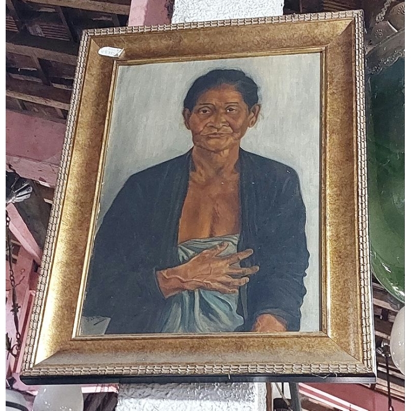 Lukisan Nenek Lawas Tua