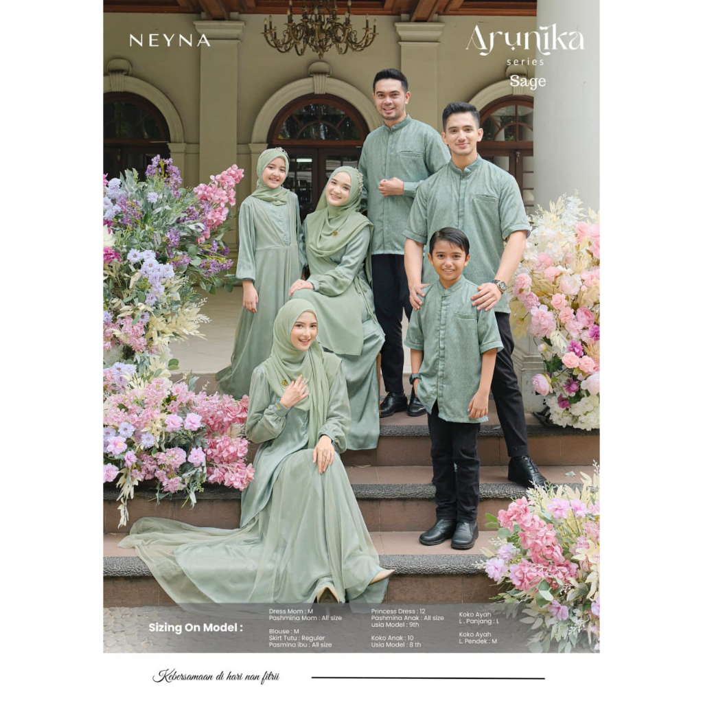 Sarimbit Keluarga.Sarimbit Lebaran. Sarimbit Arunika Series-Neyna (PRE ORDER)