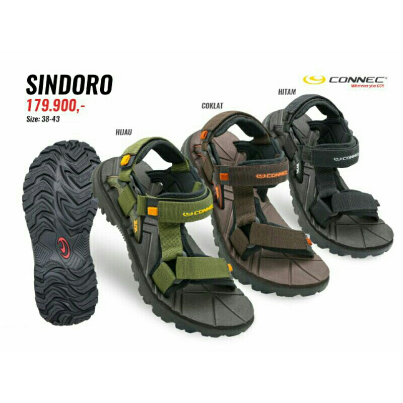 Sandal Gunung Connec Pria Model Sindoro Sendal Gunung Connec