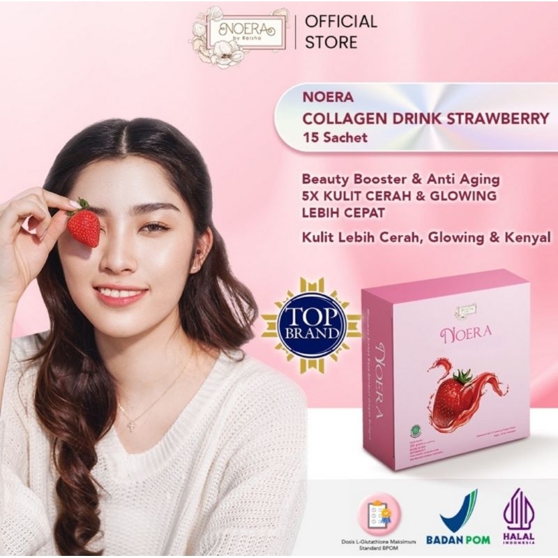 NOERA COLLAGEN DRINK  WITH BIRDNEST EXTRACT DAN SAFFRON EXTRACT | PENCERAH KULIT ORI❗