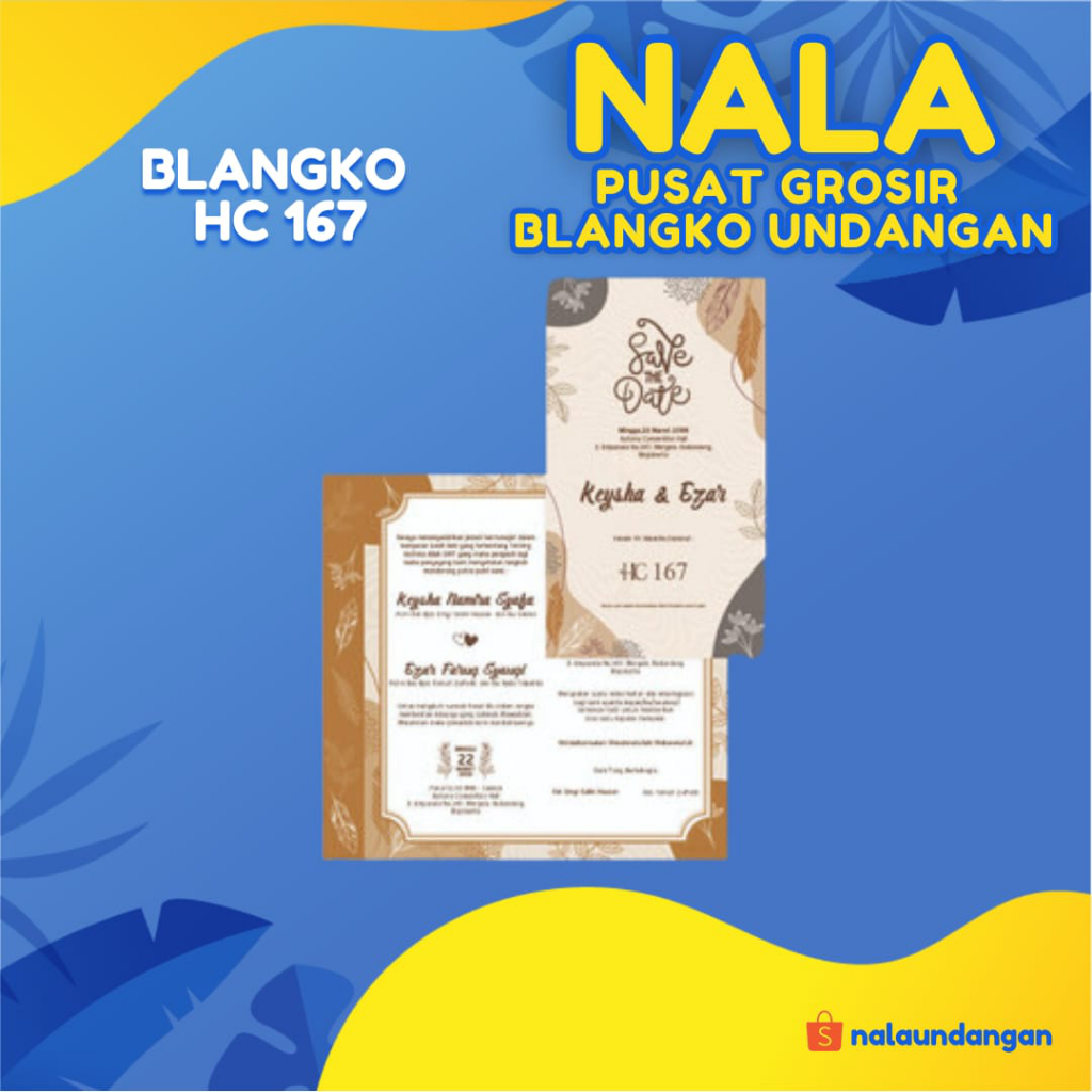 Pusat Grosir | Blangko Undangan HC 167 | NalaUndangan