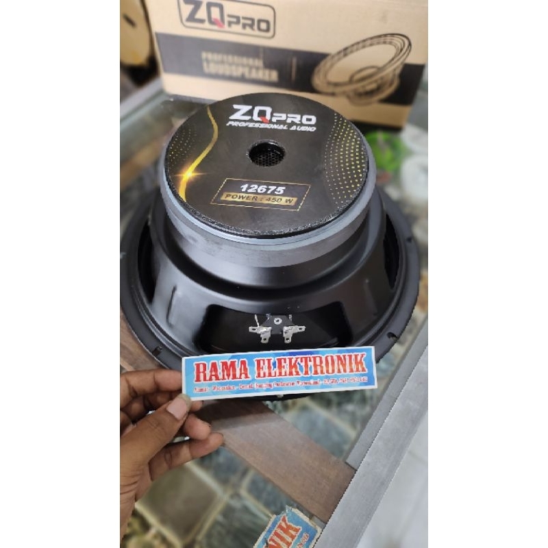 SPIKER ZQ PRO 12675 SPEAKER 12 INCH COIL 3 450 WATT SPEAKER SPIKER ZQPRO ZQ PRO 12675