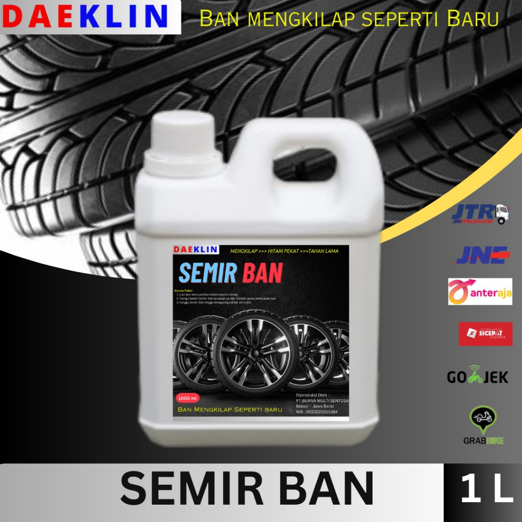 DAEKLIN Semir Ban PREMIUM Lebih KENTAL - Semir Ban Mobil 1Liter
