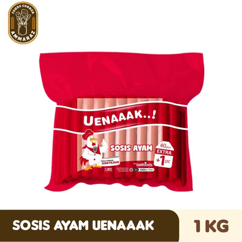 

Sosis Ayam Belfoods Uenaaak 1Kg