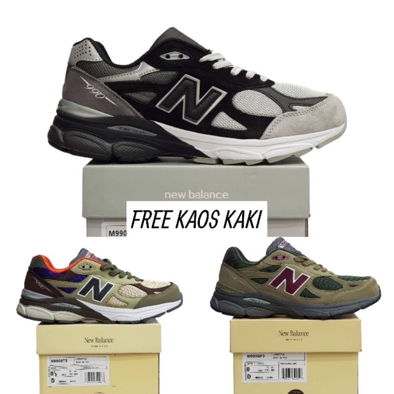 Sepatu Pria Sneakers New Balance 990 BT3 / Sepatu Pria New Balance 900 DL3 made in Usa