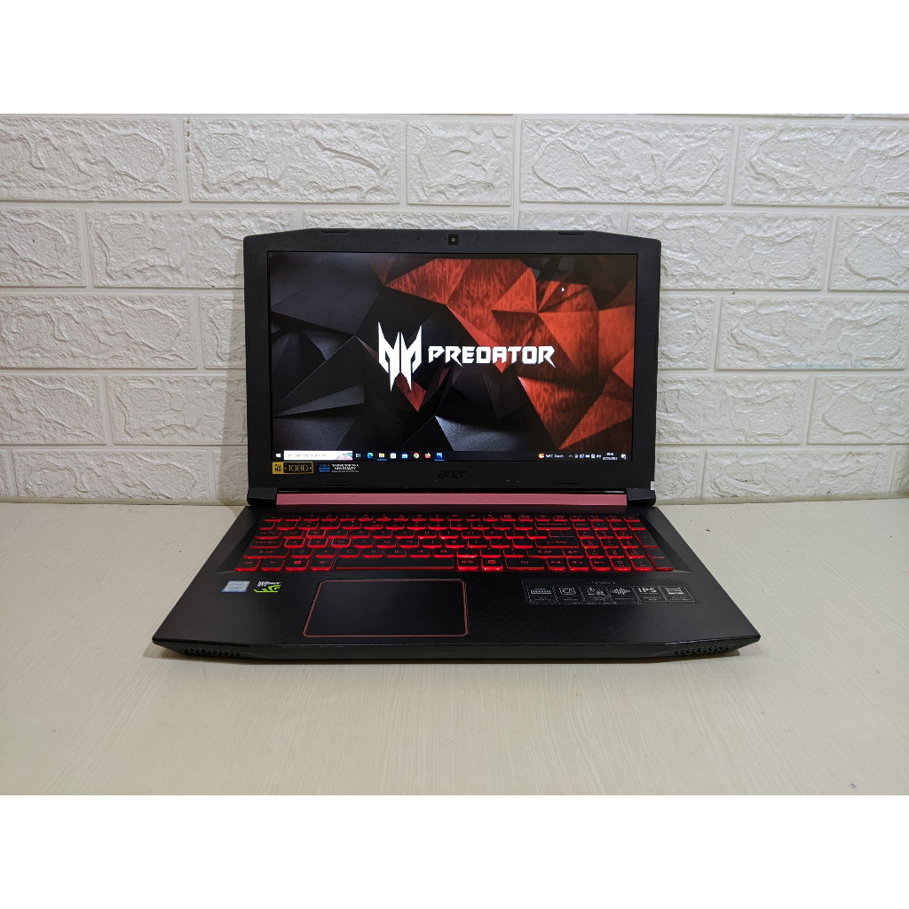 Acer Nitro 5 i5 8300H Nvidia GTX1050 RAM 16GB SSD 512GB Laptop Gaming Second Murah GTX1050