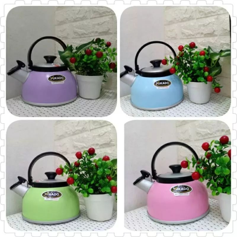 RIGOLETTO MASPION 3,5 Liter / Teko Bunyi / Teko Siul / Teko maspion / Teko Warna Warni / Teko Cute