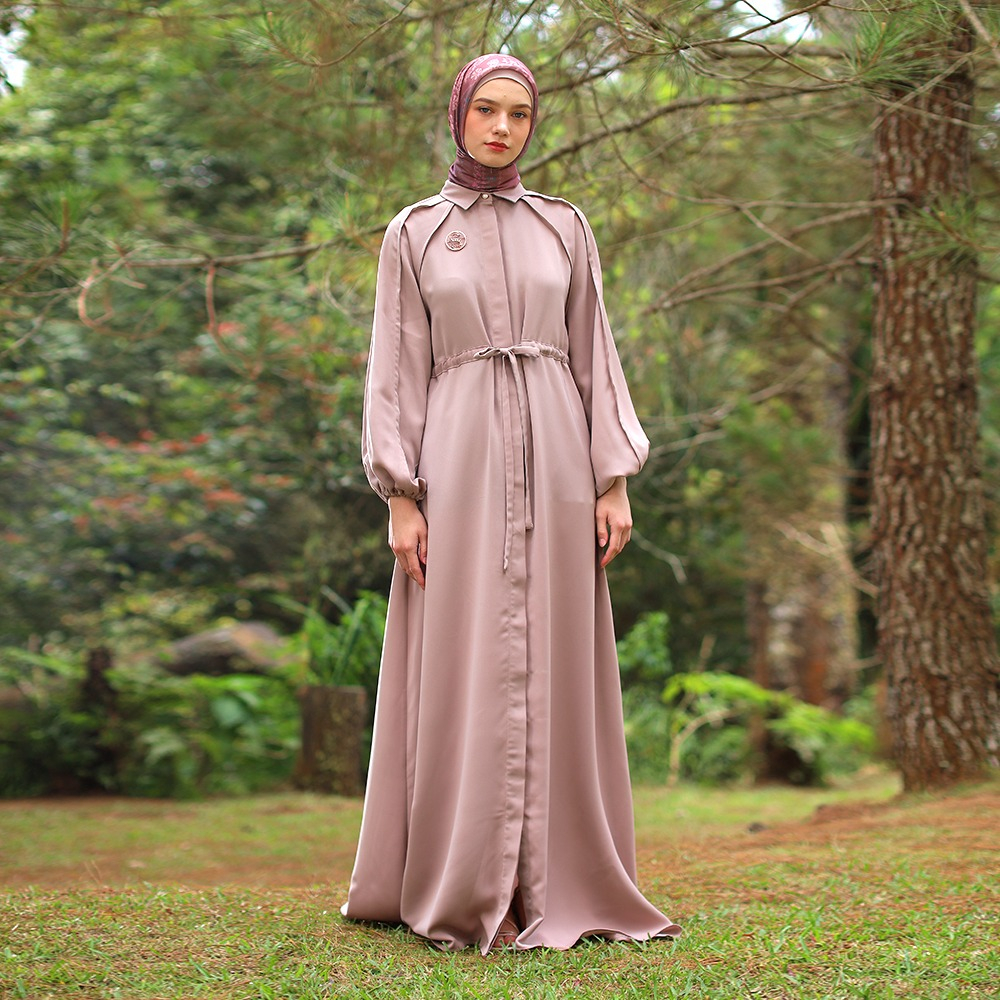 Shafira Faye Dress Brown | Gamis Panjang Wanita