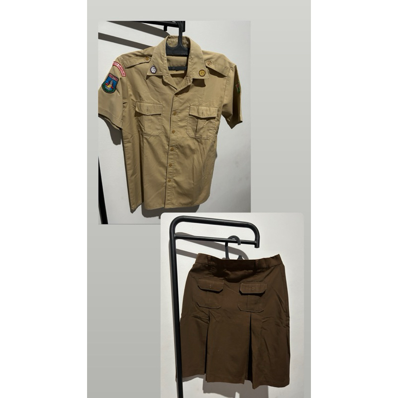 baju pramuka set SMP wanita