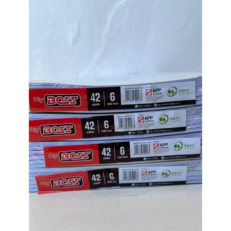Buku tulis Big Boss 42 halaman (1 pack isi 6 buku)