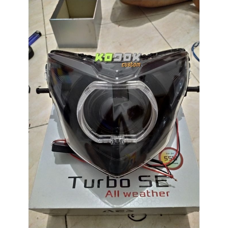 New Jupiter Mx Set BiLed AES 2,5inch + Shourd BMW 2,5inc + DevilEye + SET RELAY, NJMX 135cc / Reflek