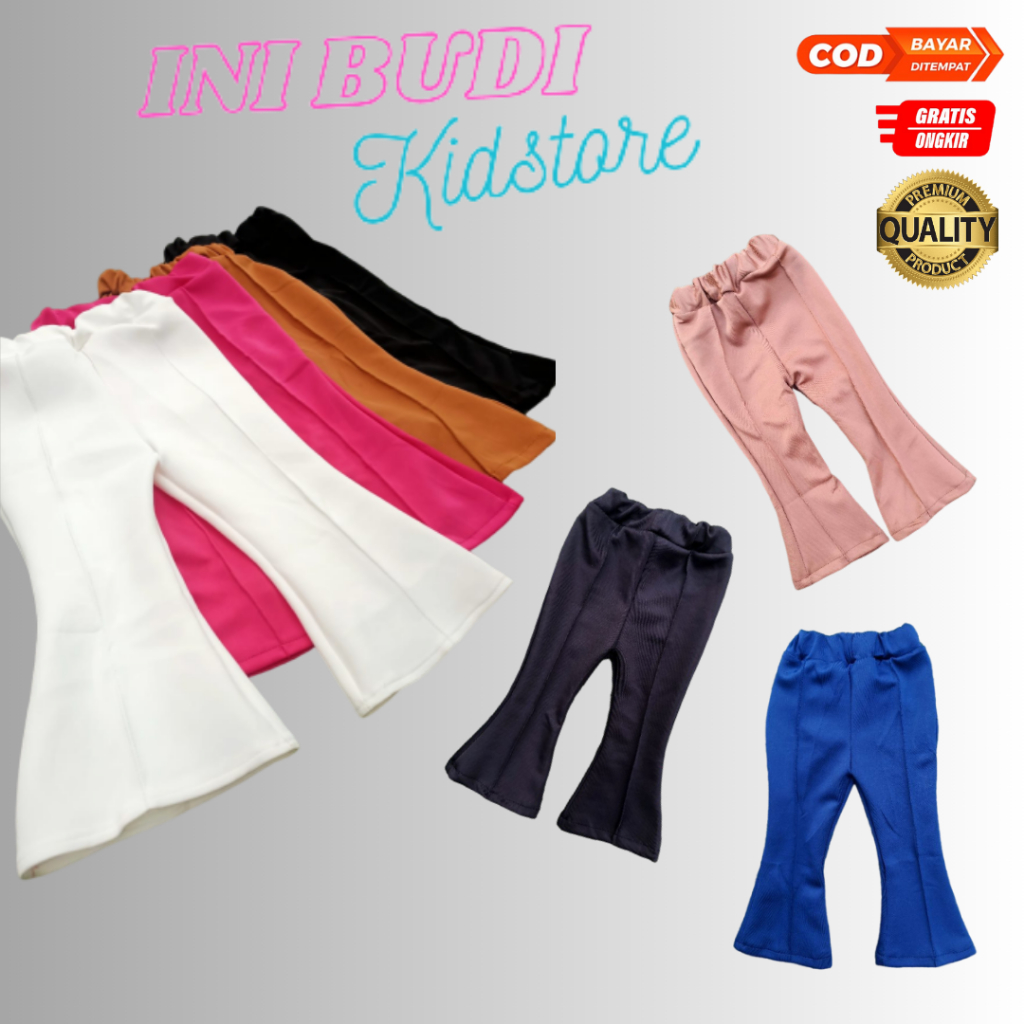 Celana panjang cutbray anak perempuan 1-4 tahun scuba