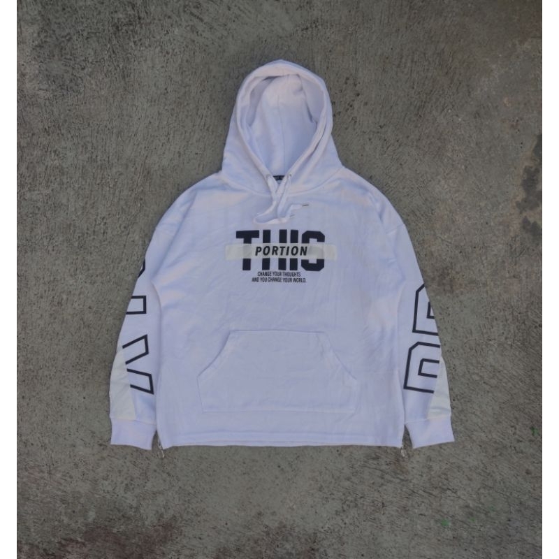 Hoodie RagOut Putih Full Spellout