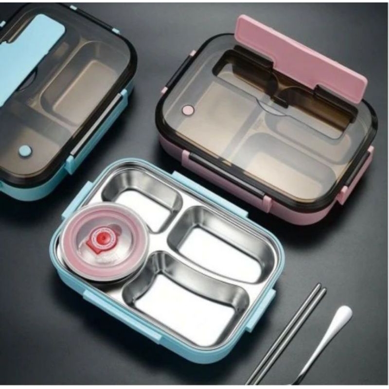 Lunch box stainless steel 304 - kotak makan stainless steel