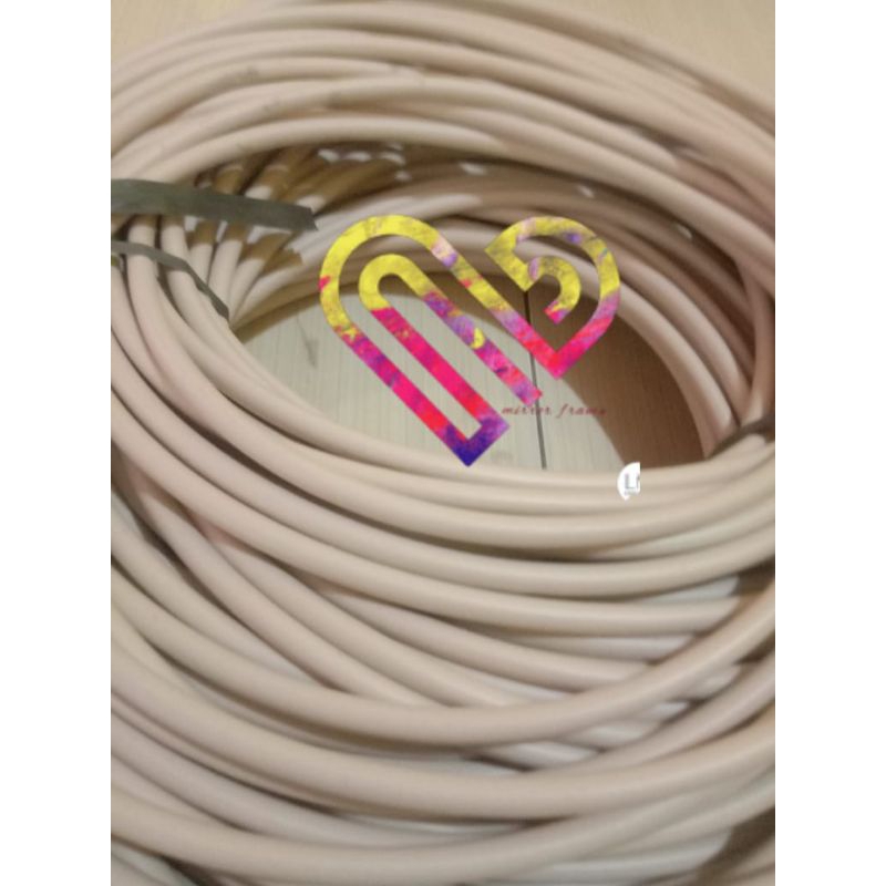 1/2kg rotan sintetis bulat ukuran8mm buat kerajinan sangkar burung