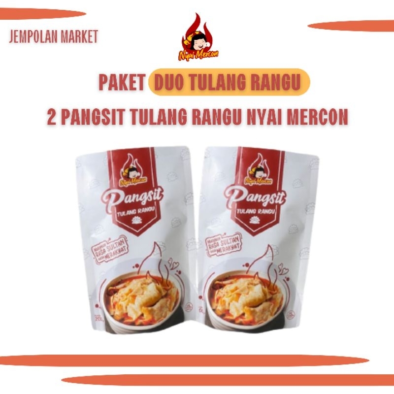 

Paket Duo Pangsit Tulang Rangu Nyai Mercon