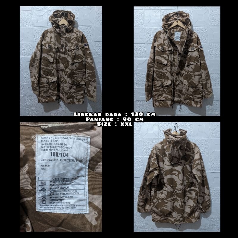 Jaket Parka NATO Camo British Army Second Original.