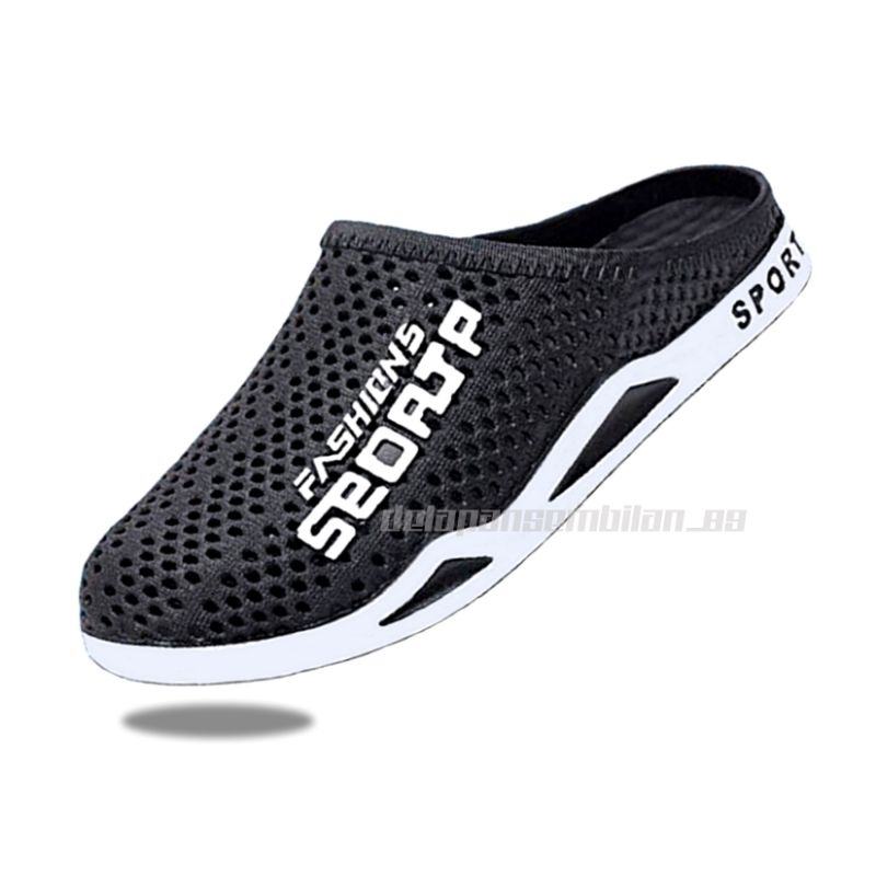 Sandal Sepatu Selop Karet Pria Wanita Fashion Sport Nonslip / Sandal Sepatu Pria Wanita Bustong