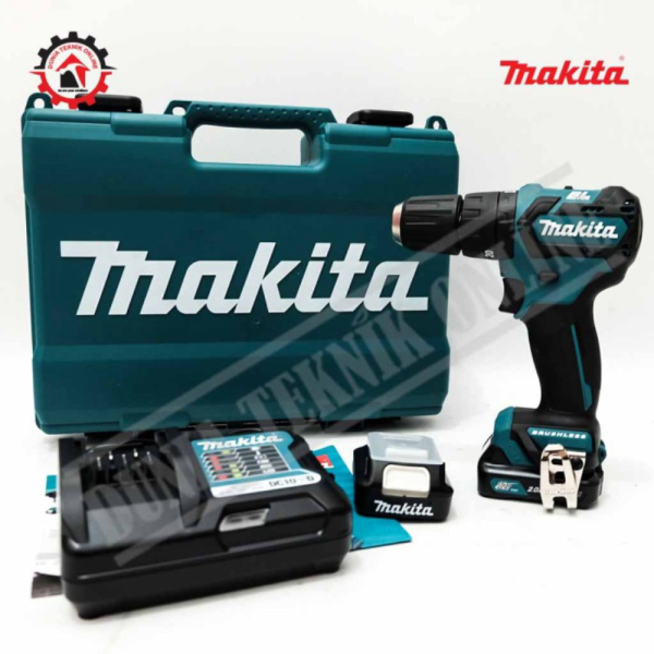 Makita HP332DWAE - 2 Baterai Mesin Bor Tembok Baterai Brushless Impact Berkualitas