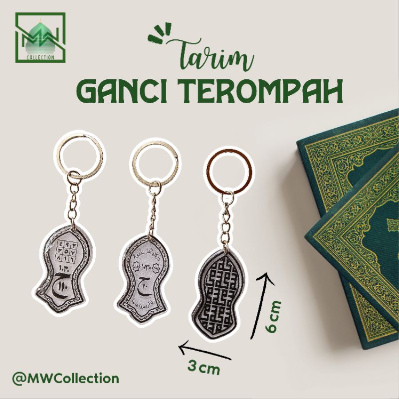 GANCI TEROMPAH TARIM, gantungan kunci tarim 1 sisi