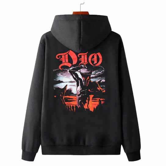 Jaket Hoodie Dio Band Bahan Cotton Fleece [Hoodie Jumper & Ritsleting]