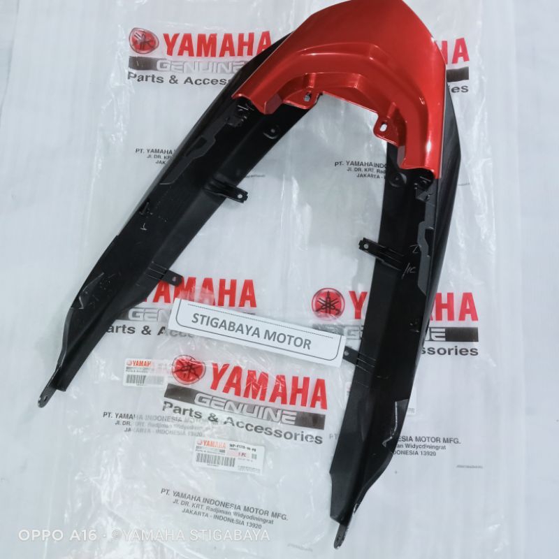 bodi belakang Yamaha soul gt merah hitam original body belakang kempol kap belakang soul gt 115 orig