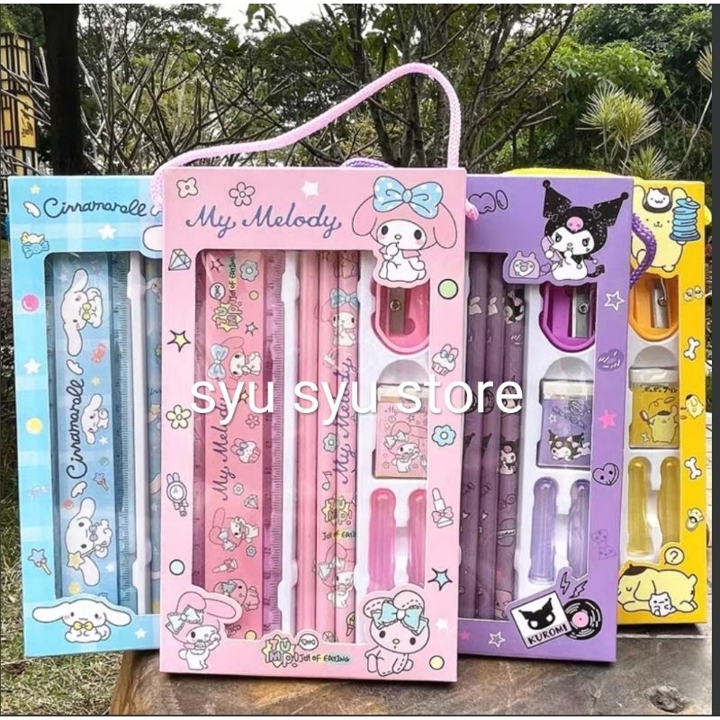 

RB Set stationary Kuromi My Melody Cinnamoroll Pompompurin SSY