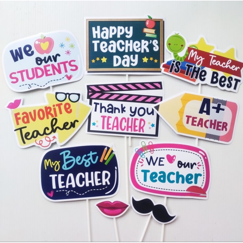 TEACHERS DAY PROPS PHOTOBOOTH PROPS HARI GURU READY STOCK ONLY