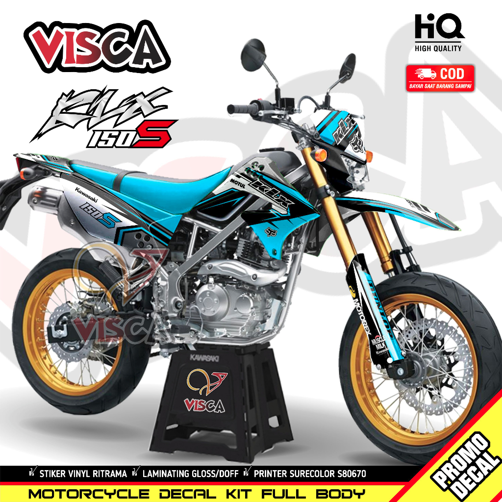 Decal Klx S 150 Lama Dekal Klx 150 Lama Stiker Klx 150 Lama Full Body Decal Klx Lama Hologram KXS03