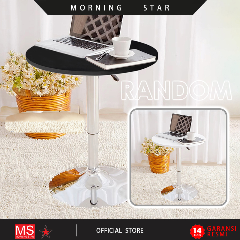 Meja Bar Hidrolik / Meja Bulat Minimalis / Meja Cafe Mewah / Meja Bar Bulat Diameter 60cm / Meja Bar