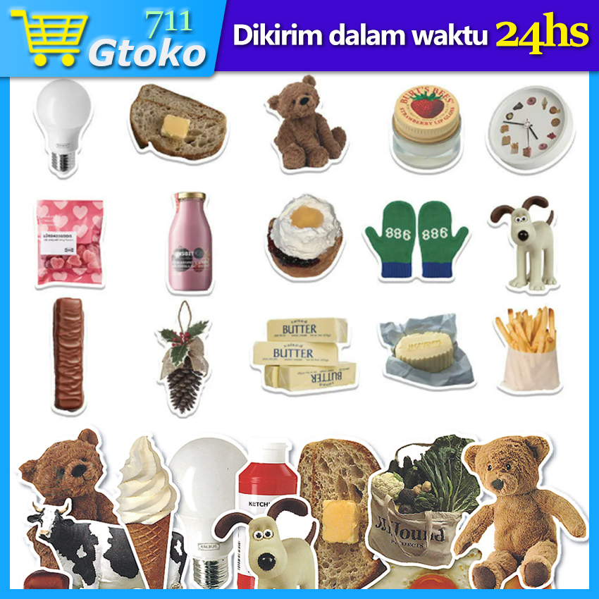 

50 Pcs IKEA Stiker Tahan Air Gaya retro Untuk ipad / Ponsel