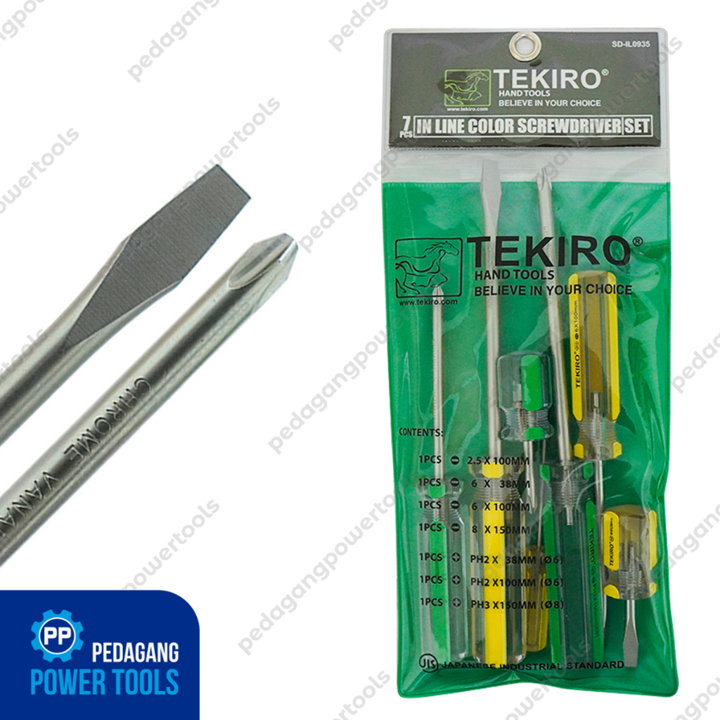 TEKIRO OBENG RADIO KRISTAL SET 7 PCS PLUS MINUS SCREWDRIVER SD-IL0935