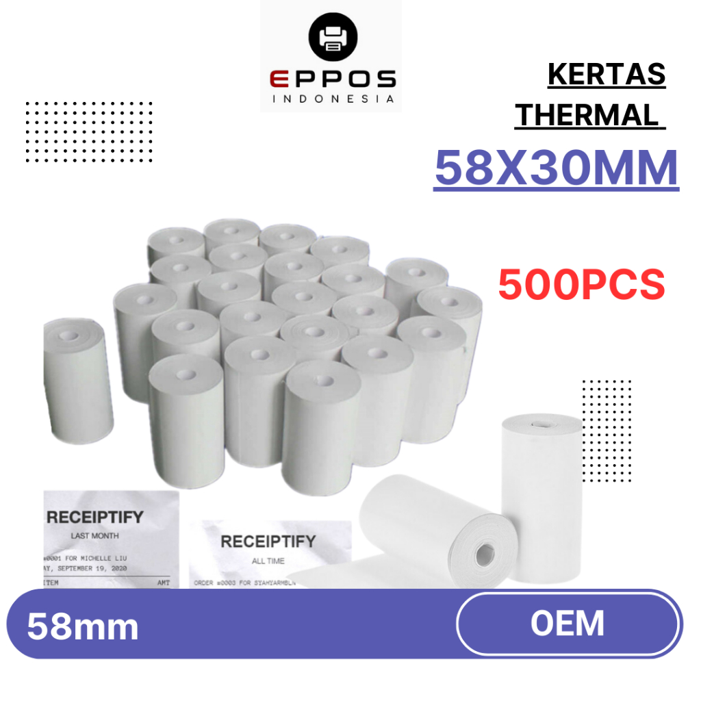 

KERTAS STRUK KASIR / EDC THERMAL 58MM