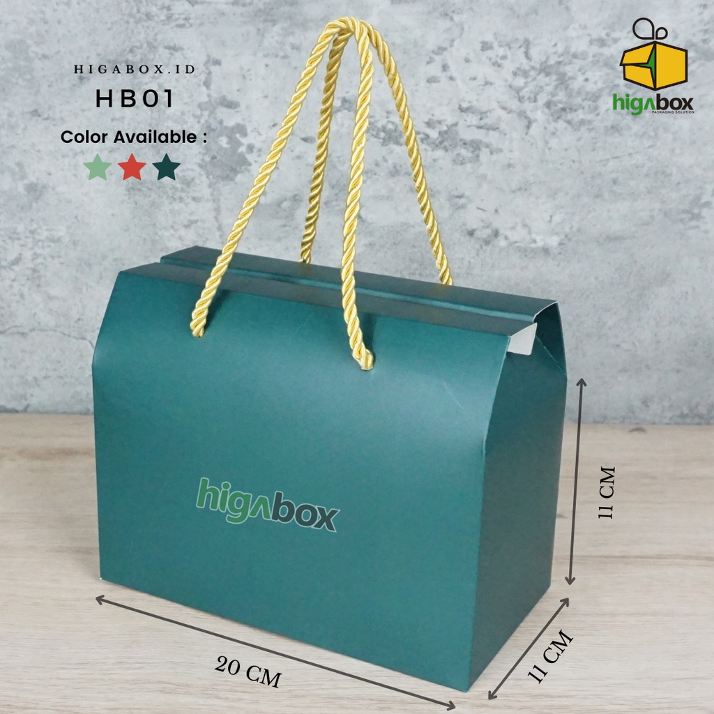 

Gift Box / Gable Box/ Hampers Box Tali / Kotak Kado / Kotak Bingkisan / Kotak Hadiah HB01 per 2pcs