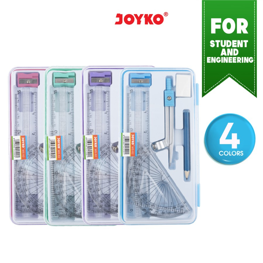 

(1 Set) Jangka Set Joyko MS-82 / Math Set Joyko