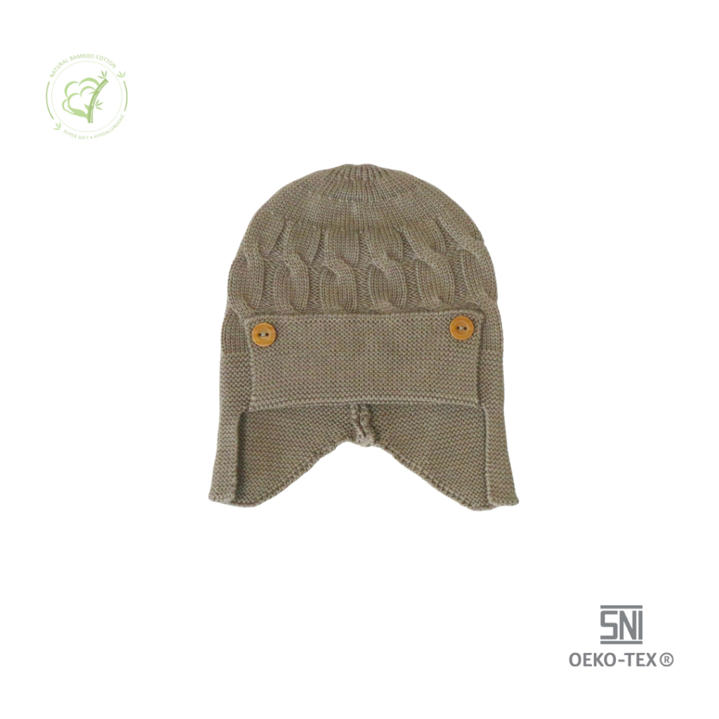 Bamboo and Bub - Bamboo knit hat Army