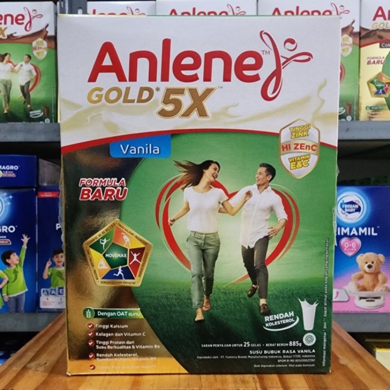 

Anlene Gold Plus 5× Vanila 850gr Dan 620gr / HABBATUSAUDA Termurah!!