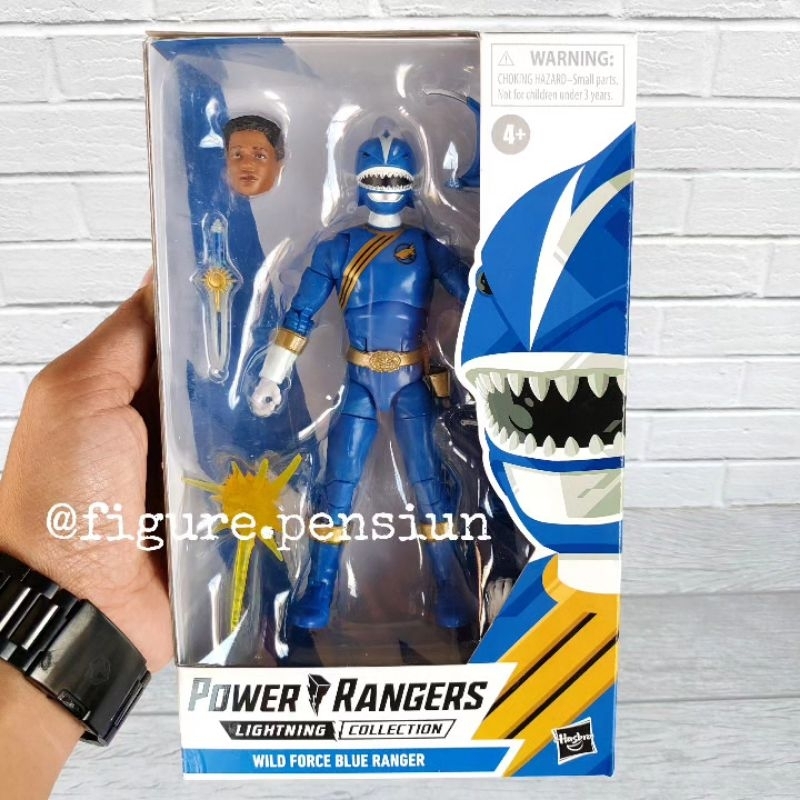 HASBRO POWER RANGERS LIGHTNING COLLECTION WILD FORCE BLUE RANGER SUPER SENTAI ACTION FIGURE