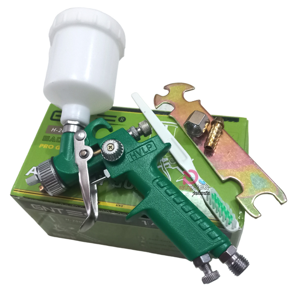 GNT Spray Gun HVLP H2000 - GNT Spray Gun 125ml H2000 - GNT H2000 HIJAU