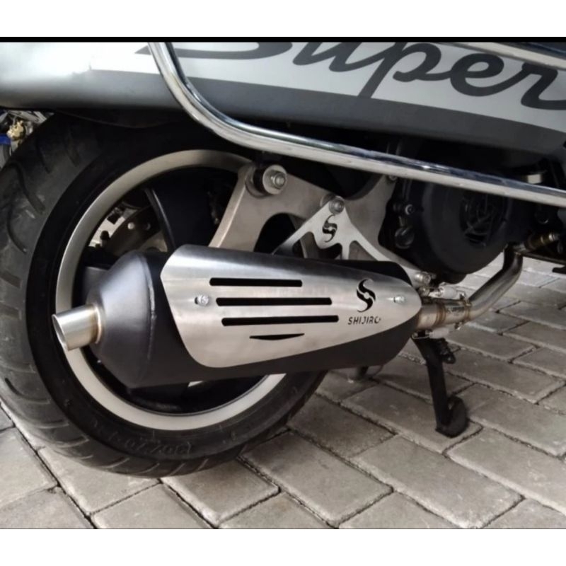 Knalpot Shijiro Std Racing Performance Vespa 3v, Vespa LX 2v