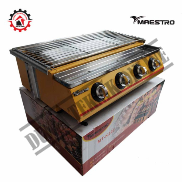 Kompor Gas Panggangan Pemanggang Sosis Roaster 4 Tungku Maestro BBQ Berkualitas